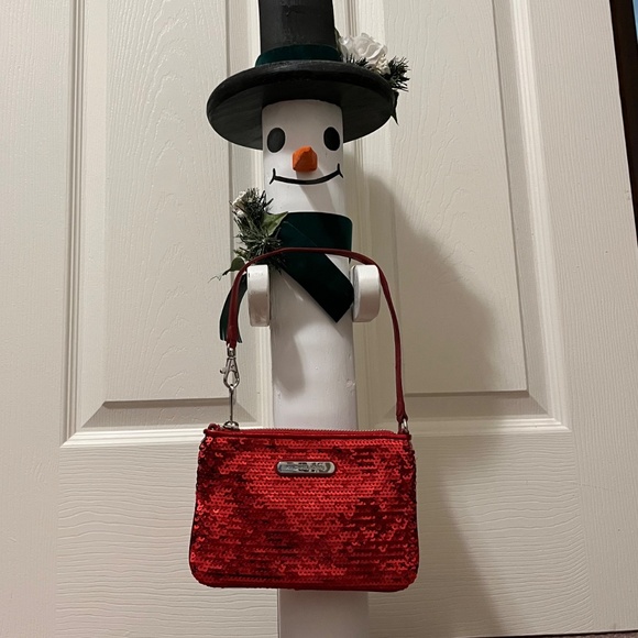 Michael Kors Red Sequin Wristlet - Picture 8 of 10